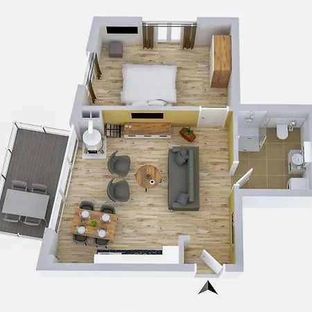 Sonnengruss - Stilvolles Mit Balkon, Kamin & Wellness-flair Am Krakower Апартаменты *